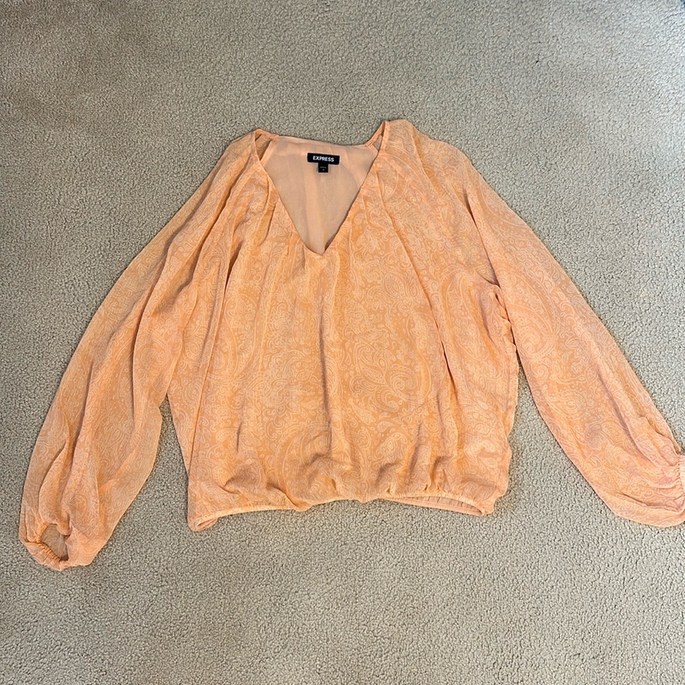 Express Long Sleeve Blouse Size M